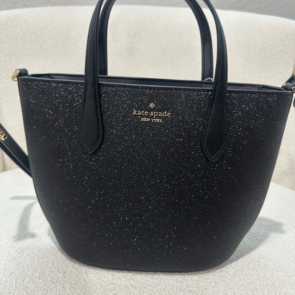 Kate Spade Black Sparkle Tote